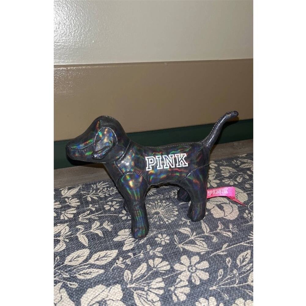 Victoria's Secret PINK Hello New York Holographic Plush Dog